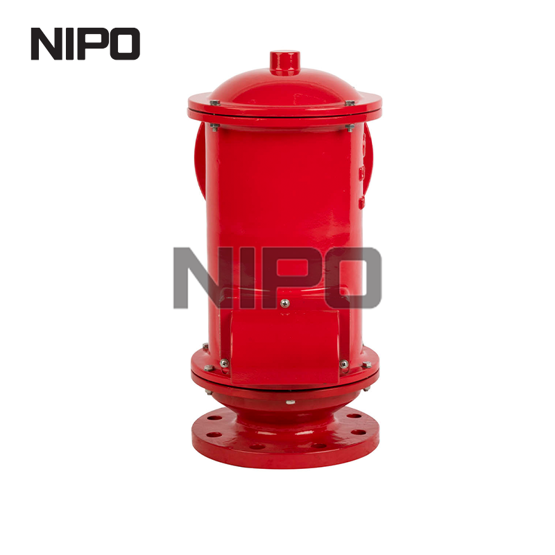 Válvula de respiro de alívio de pressão e vácuo com tubo afastado