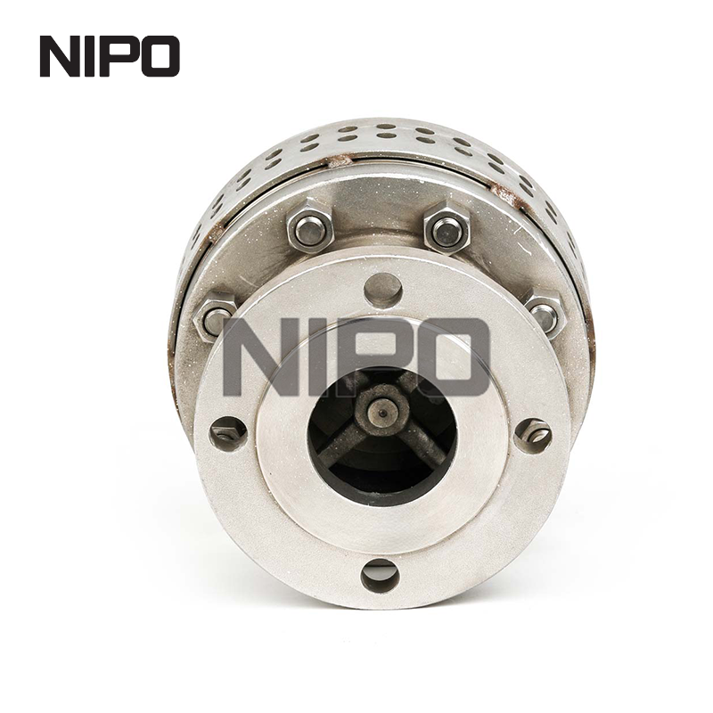 Válvula de fundo flangeada em aço inoxidável com válvula de pé