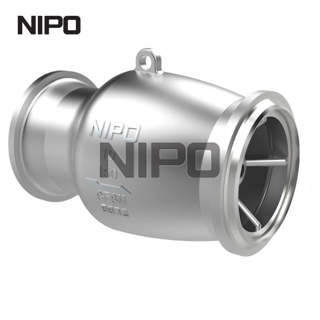 Soldagem de topo de a&ccedil;o carbono termina v&aacute;lvula de reten&ccedil;&atilde;o de fluxo axial 