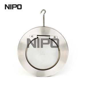 V&aacute;lvula de reten&ccedil;&atilde;o oscilante de disco &uacute;nico wafer H74 com veda&ccedil;&atilde;o r&iacute;gida