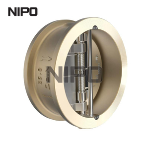 Tipo válvula sem retenção de bronze e alumínio do retorno do balanço do disco dobro do disco