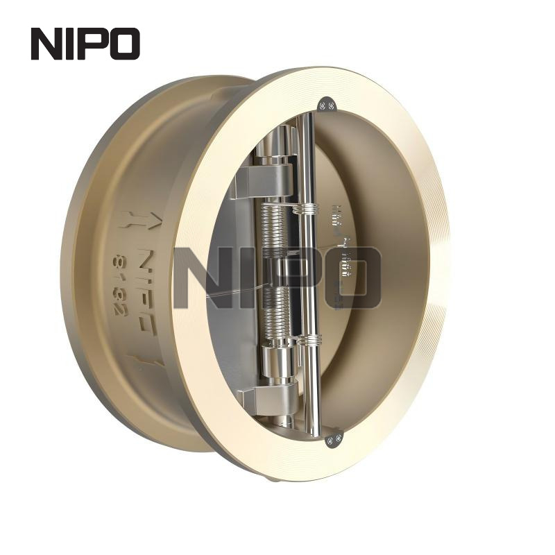 Válvula de retenção tipo disco duplo sem retenção de bolacha C95800