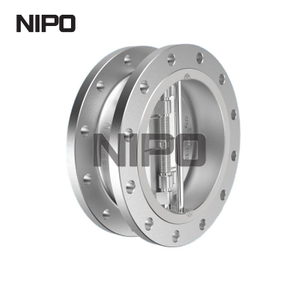 V&aacute;lvula de reten&ccedil;&atilde;o de giro de disco duplo, design de flange sem retentor API6D