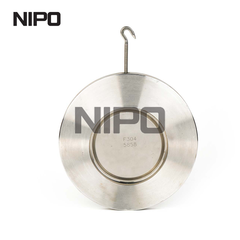 V&aacute;lvula de reten&ccedil;&atilde;o oscilante de disco &uacute;nico wafer H74 com veda&ccedil;&atilde;o r&iacute;gida