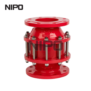 Supressor de chamas de deflagra&ccedil;&atilde;o de fim de linha em a&ccedil;o fundido