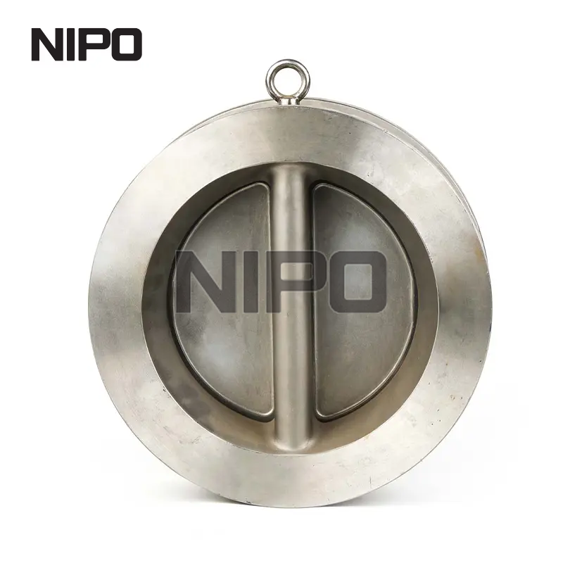 V&aacute;lvula de reten&ccedil;&atilde;o oscilante de disco duplo tipo wafer