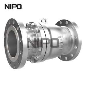 V&aacute;lvula de reten&ccedil;&atilde;o de fluxo axial tipo Non-Slam com corpo fundido em caixa dividida 