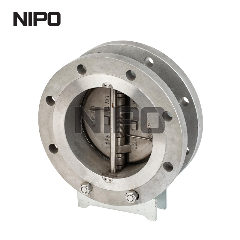 V&aacute;lvula de reten&ccedil;&atilde;o de giro de disco duplo tipo flange duplo (Api)