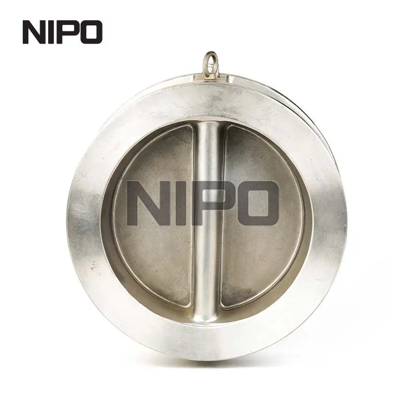 V&aacute;lvula de reten&ccedil;&atilde;o oscilante de disco duplo tipo wafer