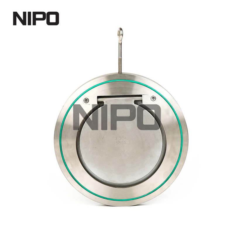 V&aacute;lvula de reten&ccedil;&atilde;o oscilante de disco &uacute;nico wafer H74 com veda&ccedil;&atilde;o r&iacute;gida