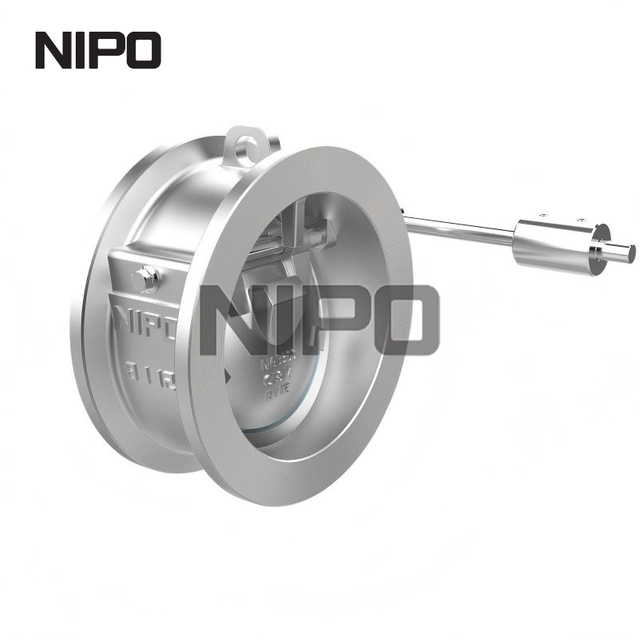 V&aacute;lvula de reten&ccedil;&atilde;o de disco inclin&aacute;vel tipo wafer com pun&ccedil;&atilde;o pesada