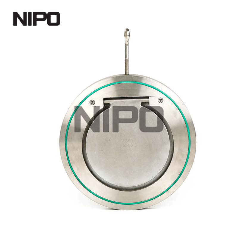 V&aacute;lvula de reten&ccedil;&atilde;o oscilante de disco &uacute;nico wafer H74 com veda&ccedil;&atilde;o r&iacute;gida