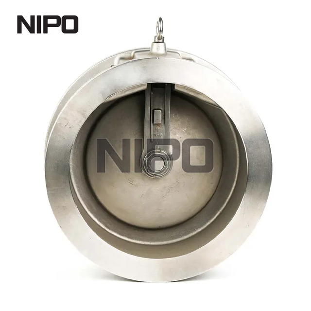 Válvula de retenção oscilante de disco único tipo wafer série longa (corpo fundido