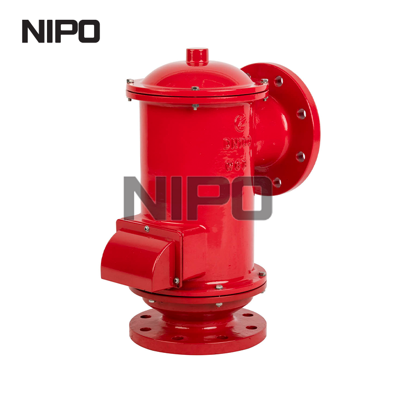 Válvula de respiro de alívio de pressão e vácuo com tubo afastado