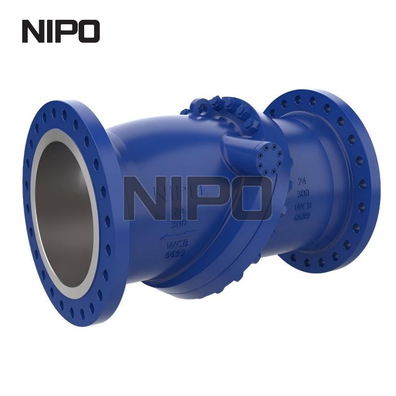 Válvula de retenção de disco inclinável tipo flange dupla