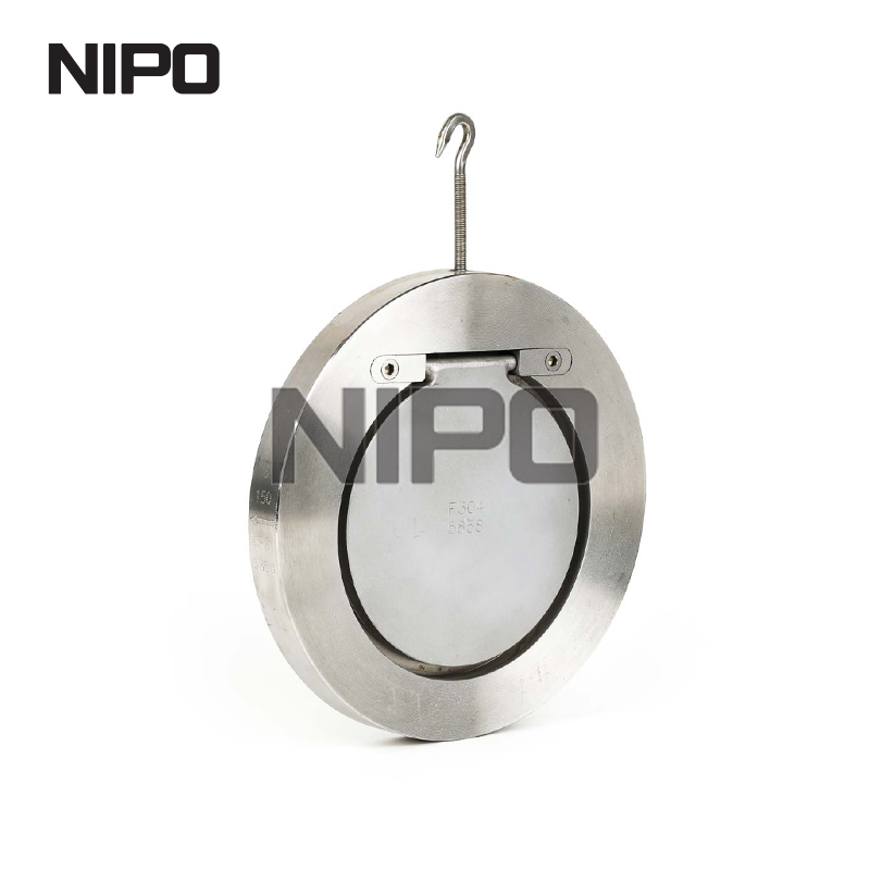 V&aacute;lvula de reten&ccedil;&atilde;o oscilante de disco &uacute;nico wafer H74 com veda&ccedil;&atilde;o r&iacute;gida