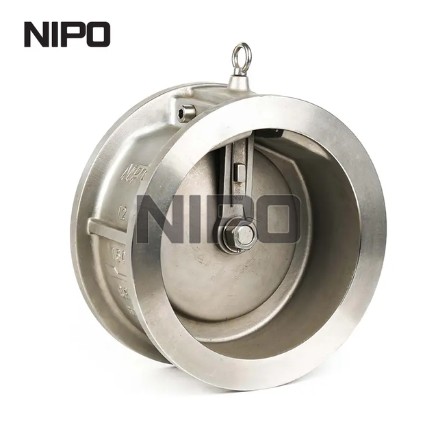 Válvula de retenção oscilante de disco único tipo wafer série longa (corpo fundido