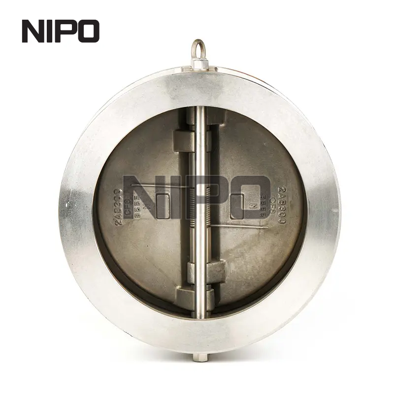 V&aacute;lvula de reten&ccedil;&atilde;o oscilante de disco duplo tipo wafer