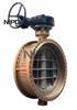  V&aacute;lvula borboleta de flange de deslocamento triplo com flange de bronze de alum&iacute;nio C95500 