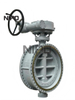 V&aacute;lvula borboleta industrial com flange de engrenagem
