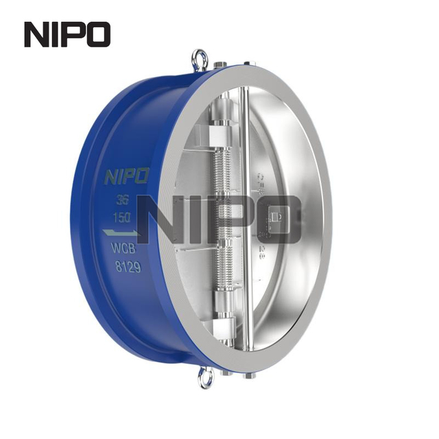 V&aacute;lvula de reten&ccedil;&atilde;o de wafer de disco duplo com preven&ccedil;&atilde;o eficiente de refluxo