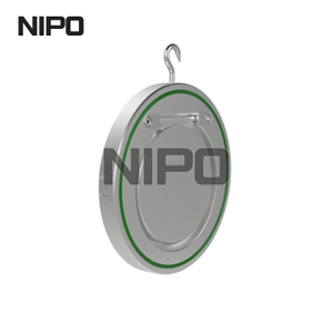 V&aacute;lvula de reten&ccedil;&atilde;o oscilante de disco &uacute;nico tipo sandu&iacute;che com tr&ecirc;s an&eacute;is de veda&ccedil;&atilde;o (corpo forjado)